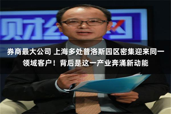 券商最大公司 上海多处普洛斯园区密集迎来同一领域客户！背后是这一产业奔涌新动能