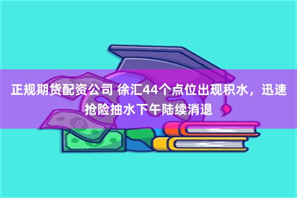 正规期货配资公司 徐汇44个点位出现积水，迅速抢险抽水下午陆续消退