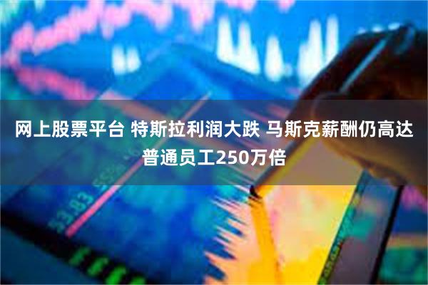 网上股票平台 特斯拉利润大跌 马斯克薪酬仍高达普通员工250万倍